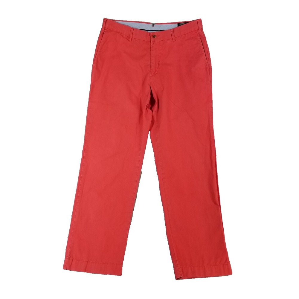 Polo Ralph Lauren Pants Mens 32x30 Pink Chino Straight Preppy Cotton 90s Chino